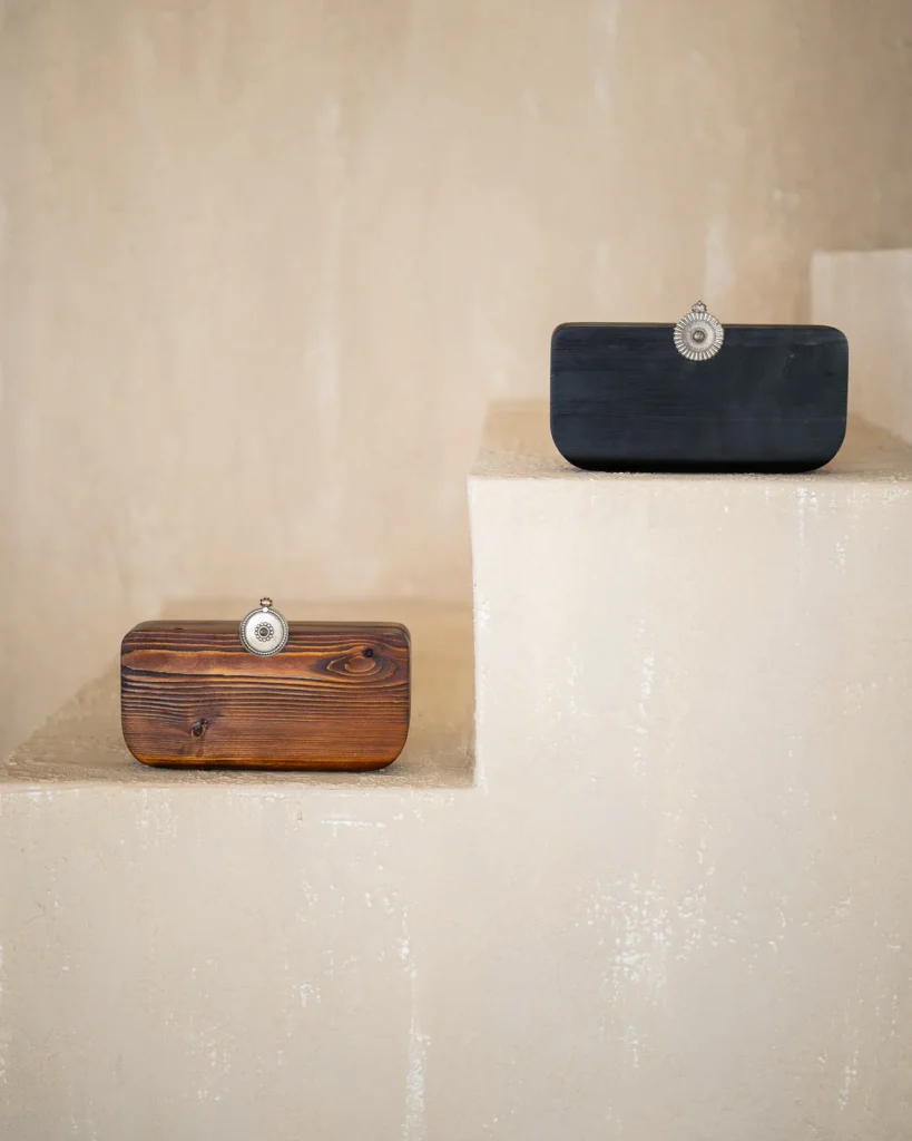 Athar & Amber Trove Handbag Black Brown Studio