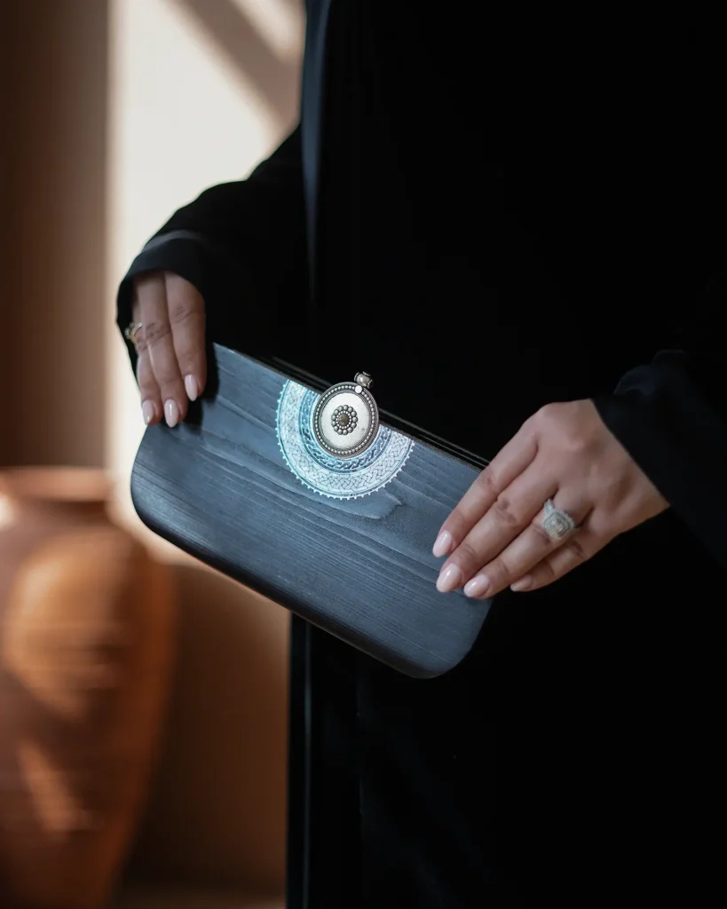 Misk Trove Handbag Black Model Hand